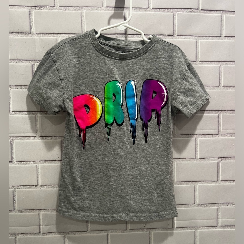 BROOKLYN VERTICAL gray short sleeve t-shirt/size S